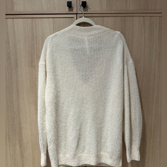 Cream wool and alpaca knit The Group Babaton sweater - Picture 2 of 7